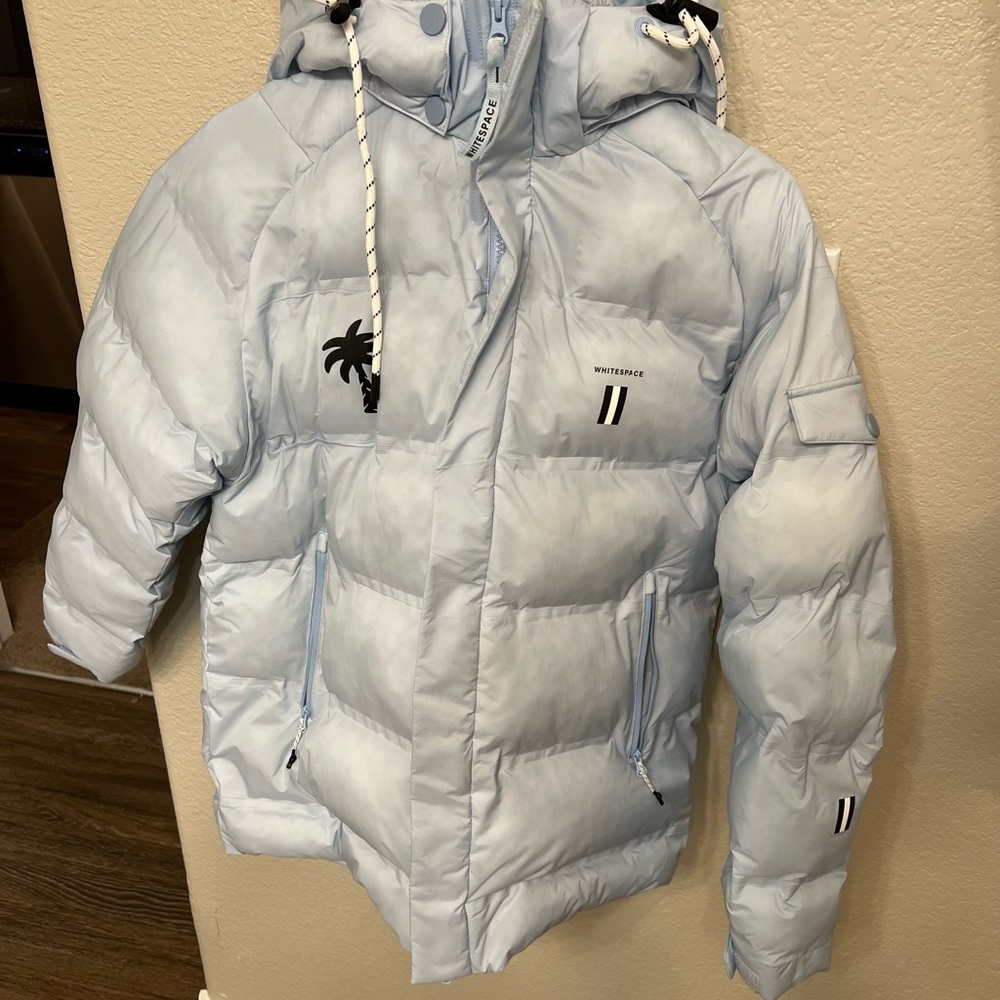 Whitespace Light Blue Puffer Jacket